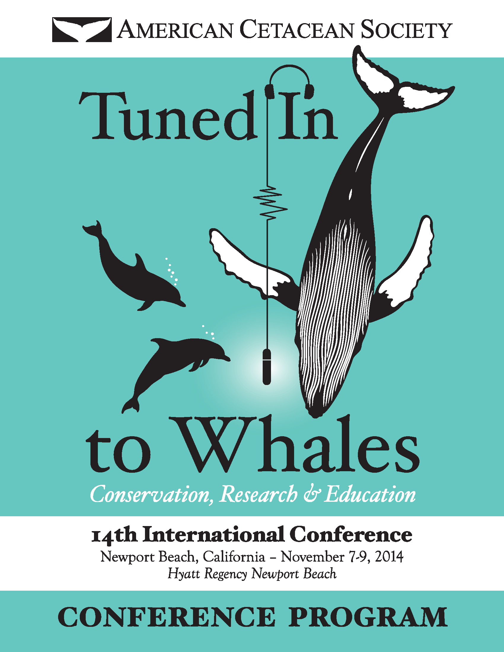 Front Cover Of 2014 Conference Program: Tuned In To Whales
